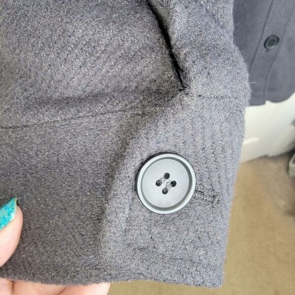H&M x Kangol oversized gray twill jacket size small - Picture 4 of 8